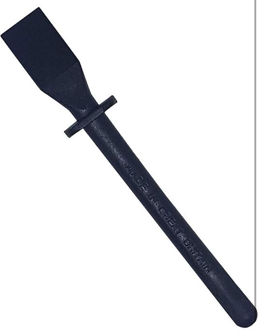 Black latex glue spreader for precise adhesive application on seams and panels