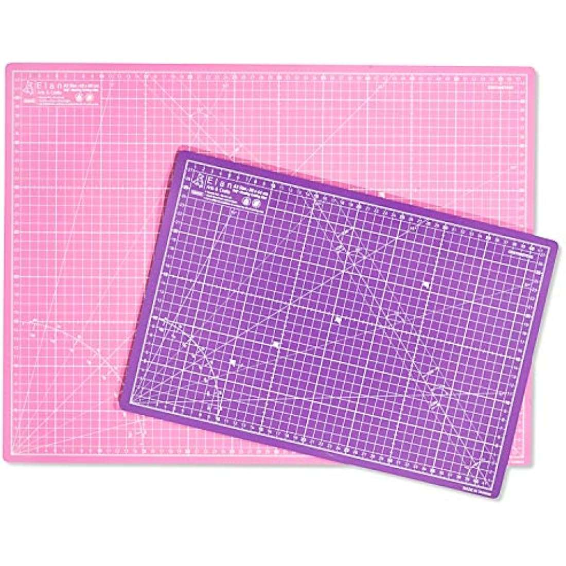 Elan A1 Cutting Mat pink and purple large self-healing surface with metric grid for precise latex cutting
