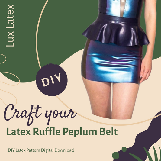 Latex Ruffle Peplum Belt Sewing Pattern