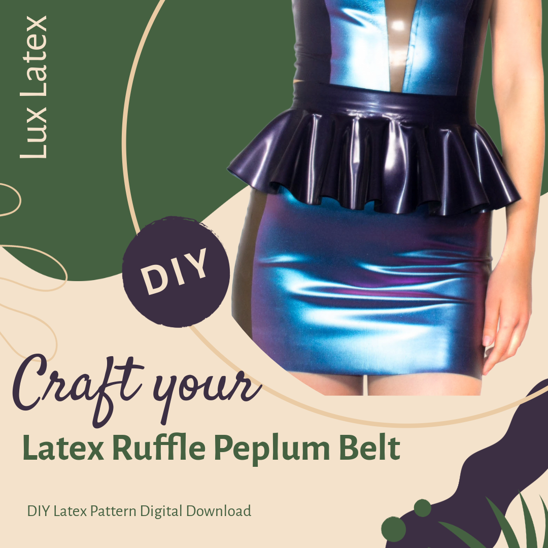 Latex Ruffle Peplum Belt Sewing Pattern